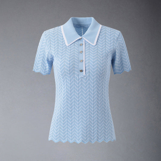 Thom Browne  Women Stripe T-shirt