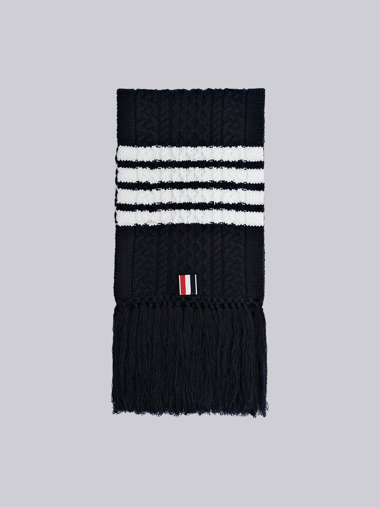 Couple knitted cable sweater scarf THOM TREND