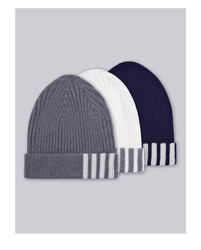 Unisex four-stripe knitted hat THOM TREND