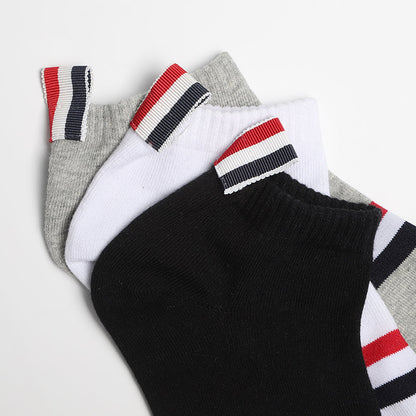 Horizontal striped cotton socks THOM TREND