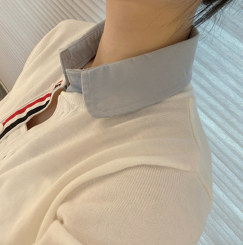 Women's polo neck short sleeve（副本） THOM TREND