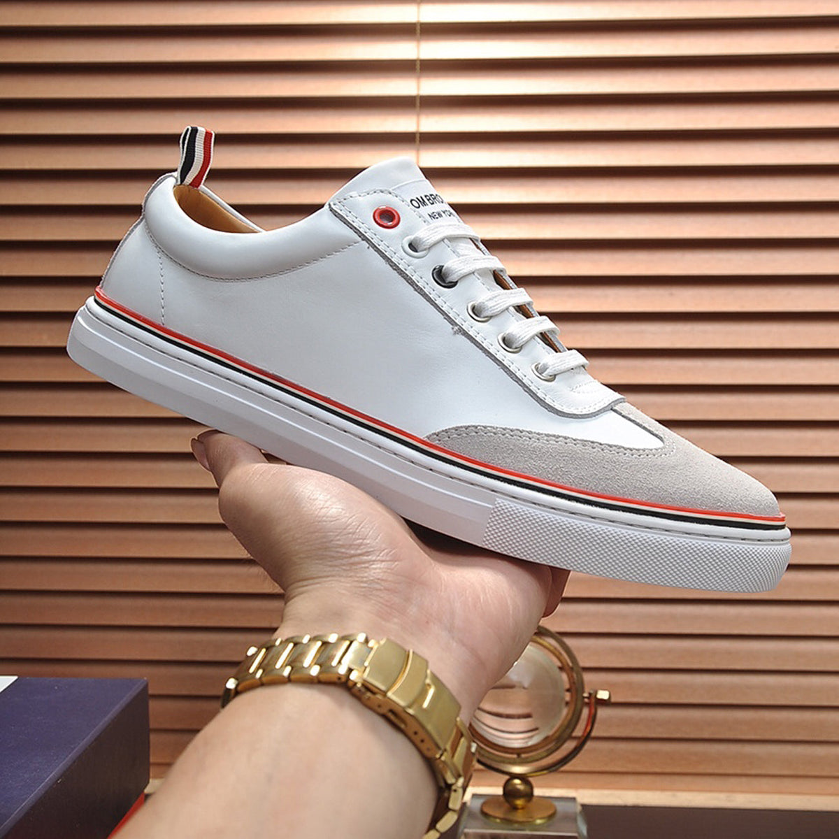 Thom Browne  2025 Leather sneakers