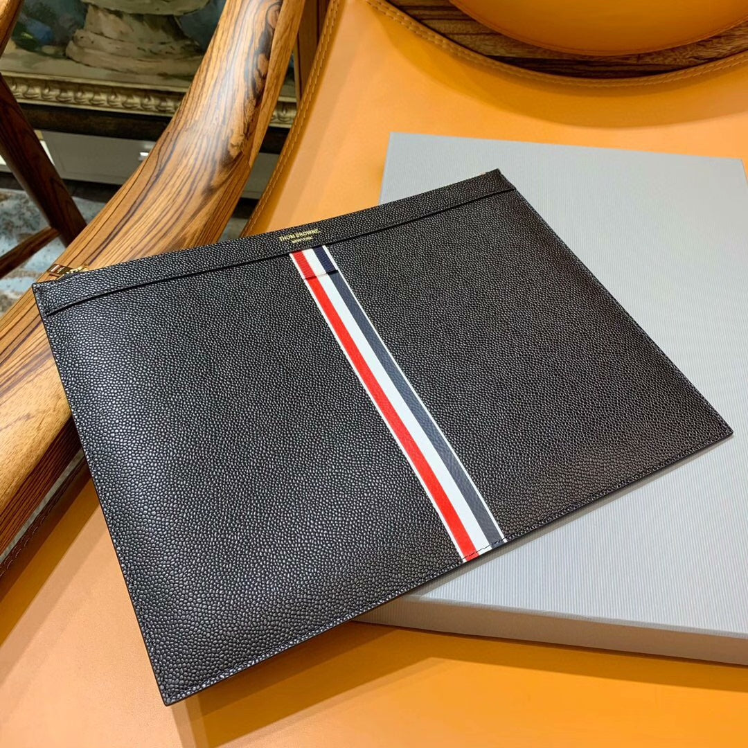 Three-color woven clutch bag THOM TREND