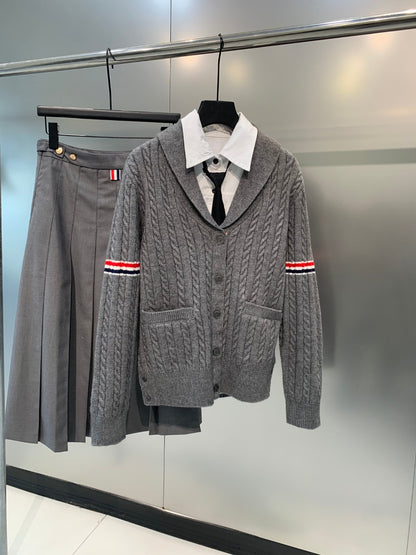 Thom Browne 2026 Classic Four-Bar Cardigan